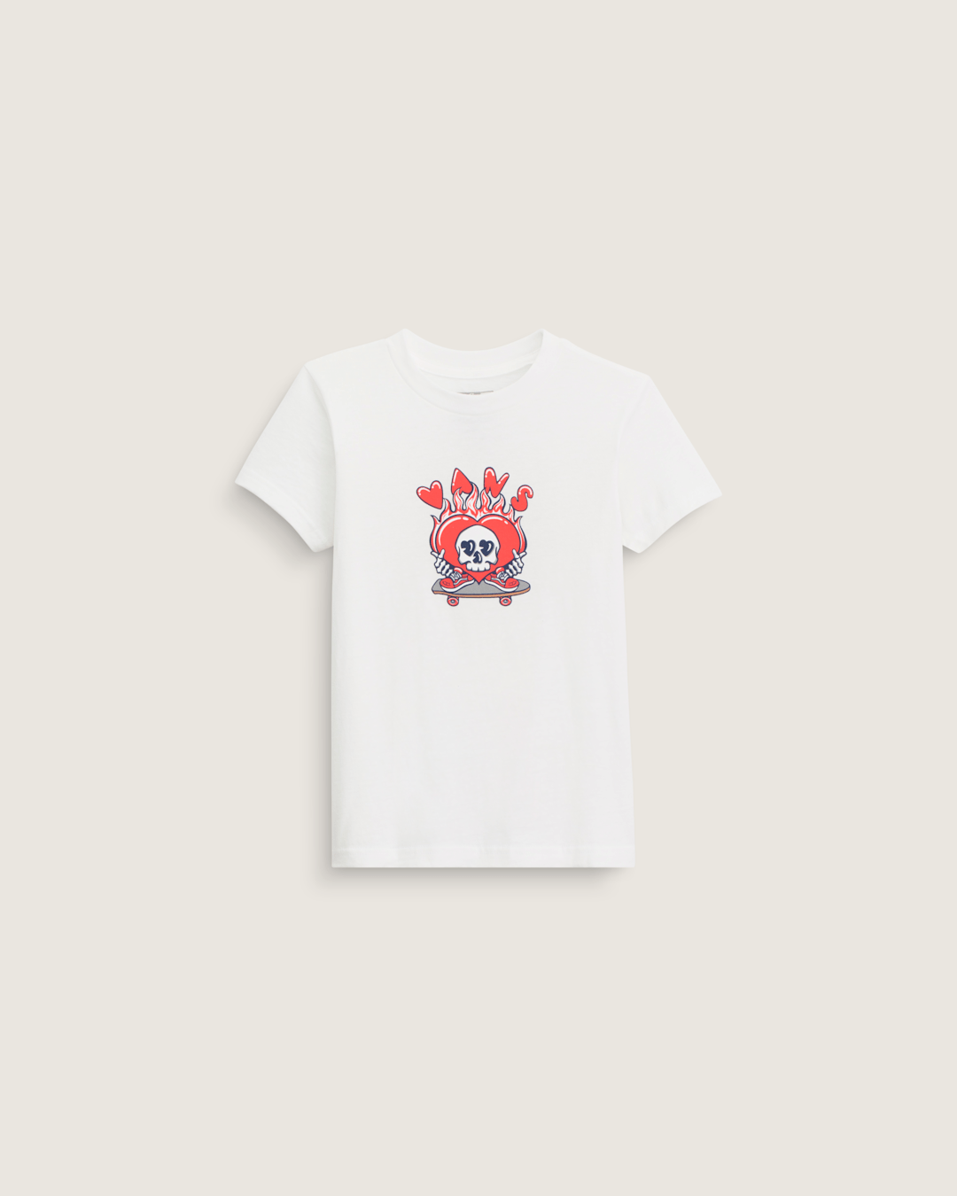 Little Kids Wheely Love Vans T-Shirt in White | Vans online