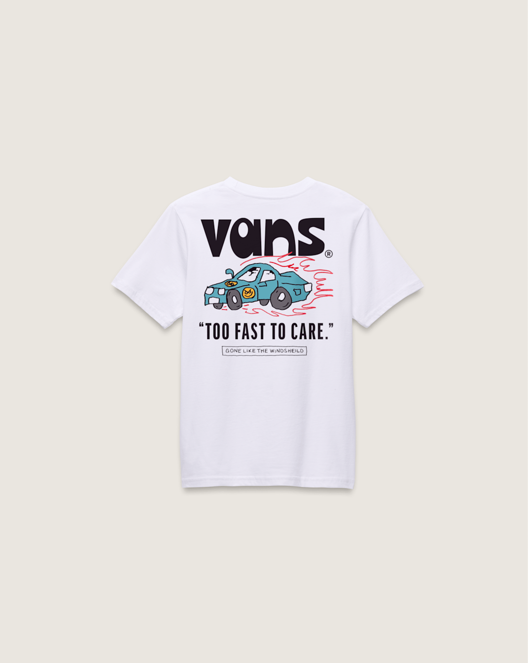 Little Kids Too Fast T-Shirt in White | Vans sale