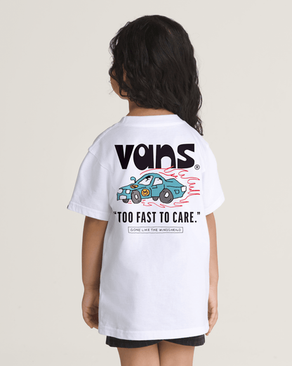 Little Kids Too Fast T-Shirt in White | Vans sale