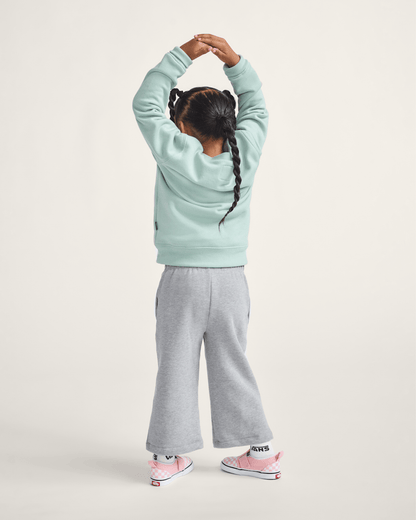 Little Kids Classic Oval Crew Sweatshirt in Grey Olive Green | Vans on sale