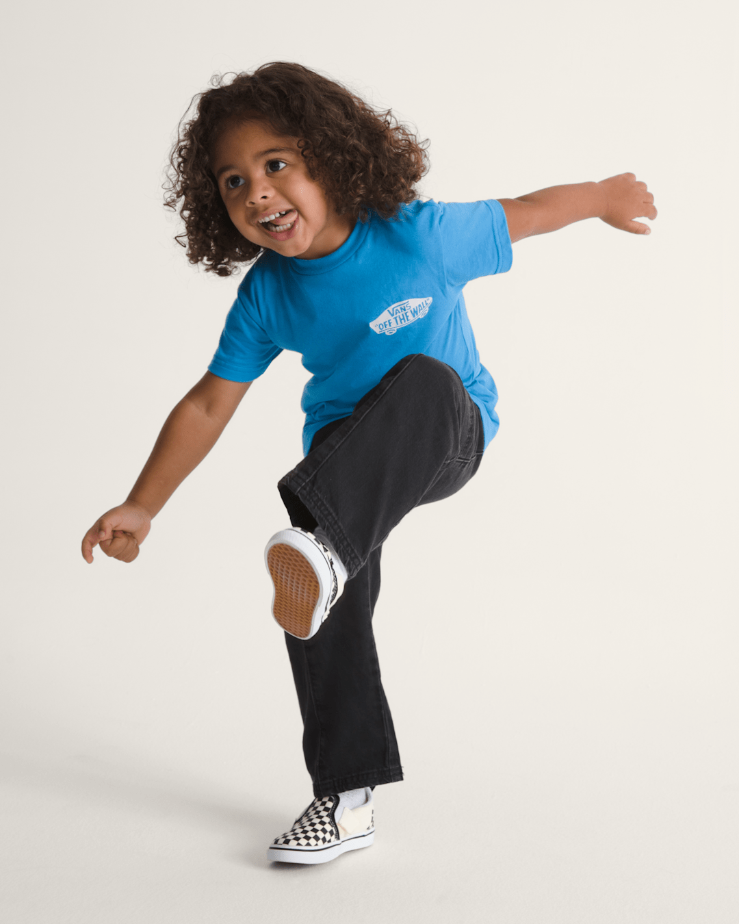 Little Kids Double Standard T-Shirt in Bright Azure Blue | Vans discount