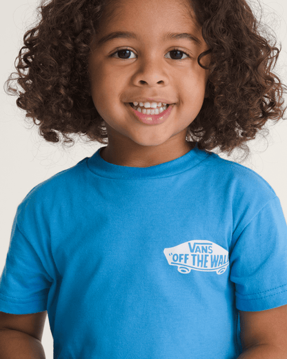 Little Kids Double Standard T-Shirt in Bright Azure Blue | Vans discount