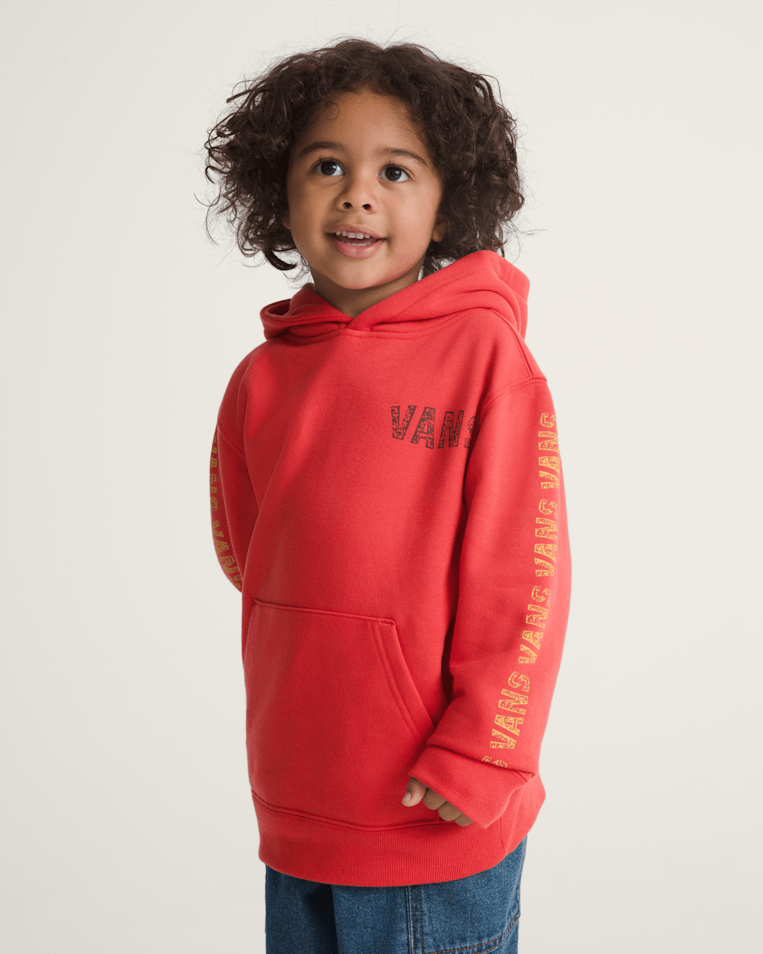 Little Kids Racing Flames Pullover Hoodie in Crimson Haze Red | Vans online