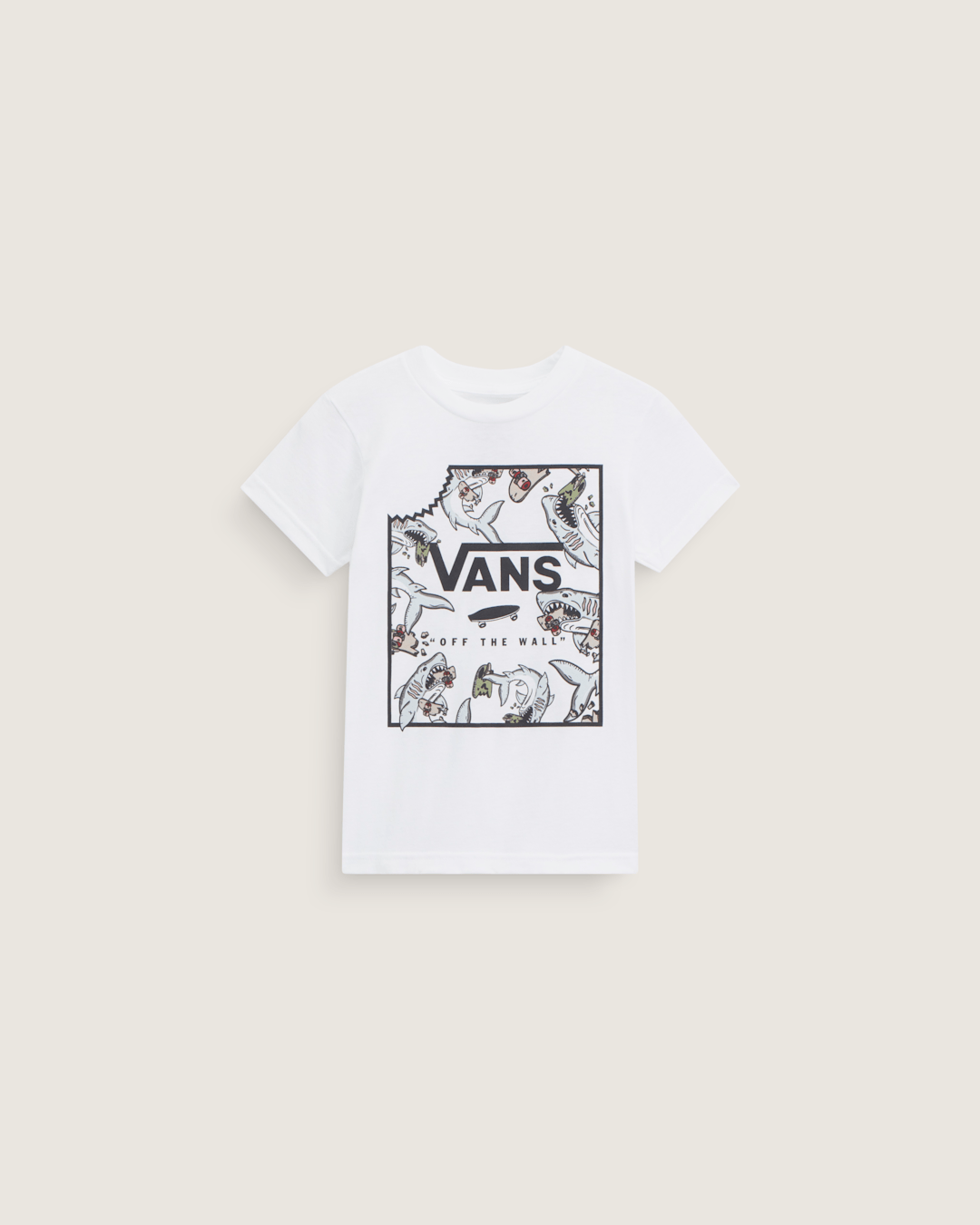Kids Little Kids Shark Bite T-Shirt in White | Vans outlet