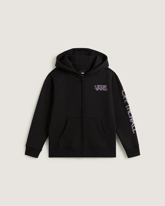 Little Kids Scribbled Past Zip Hoodie in Black | Vans near me