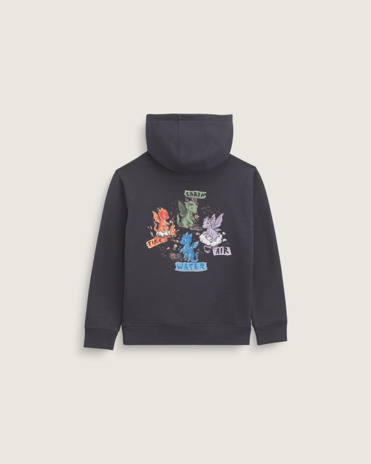 Little Kids Dragon Elements Pullover Sweatshirt in Charcoal Grey | Vans discount
