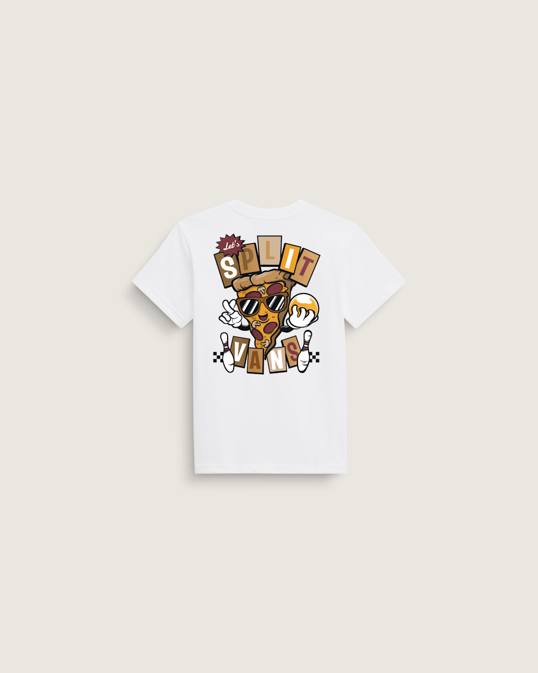 Little Kids Let's Split T-Shirt in White | Vans outlet
