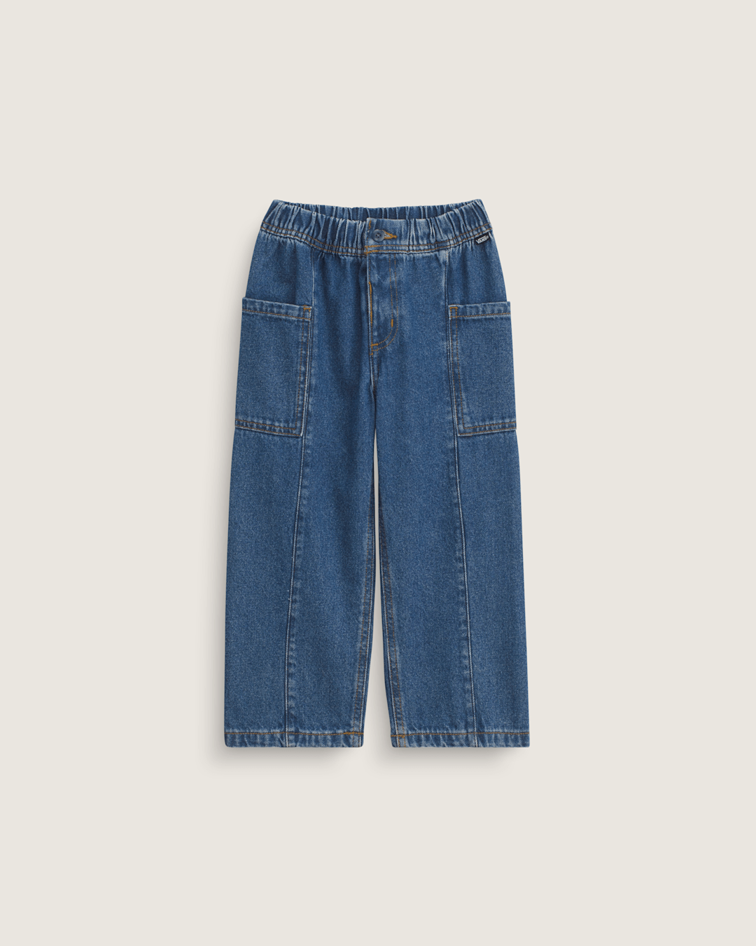 Little Kids Naithin 2.0 Elastic Waist Denim Pants in Vintage Indigo Blue | Vans on sale
