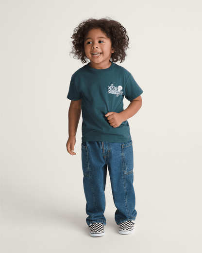 Little Kids Naithin 2.0 Elastic Waist Denim Pants in Vintage Indigo Blue | Vans on sale