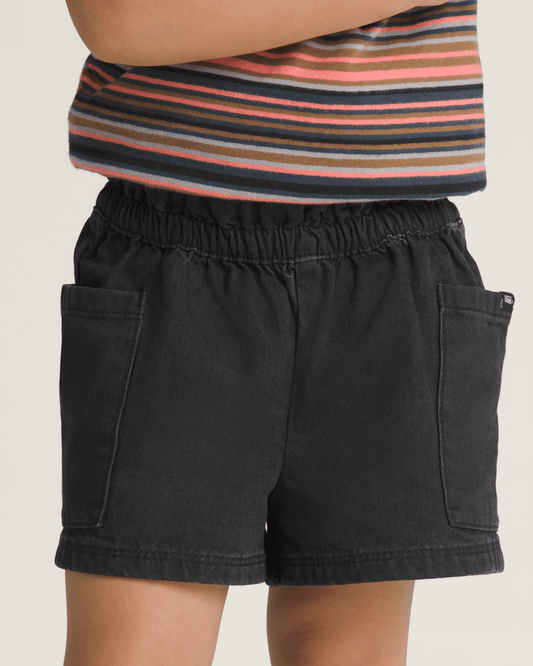 Little Kids Joy Ruffled Shorts in Black | Vans outlet