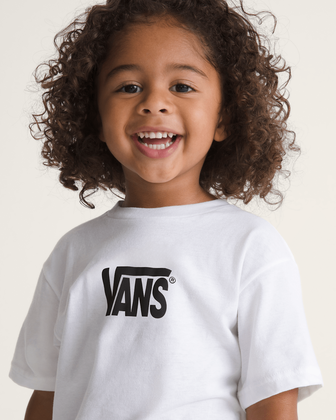 Little Kids Stretch Logo T-Shirt in White | Vans sale