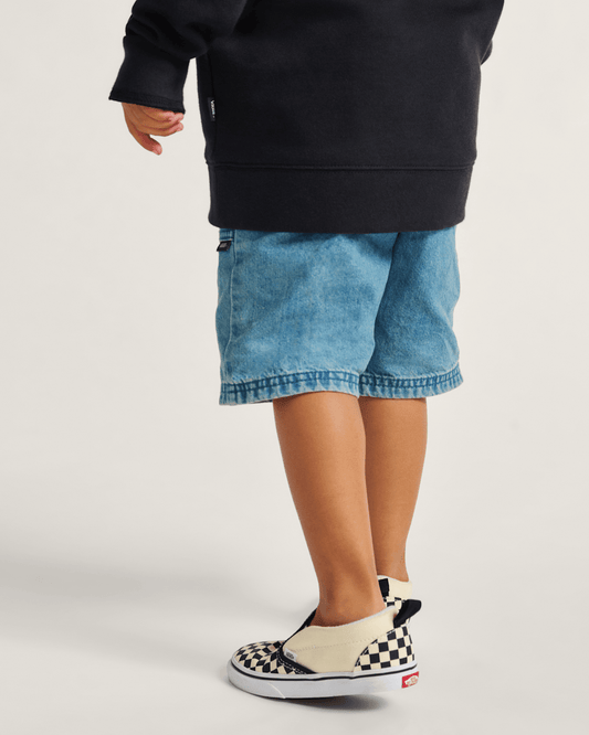 Little Kids Blair Denim Shorts in Stonewash Blue | Vans discount