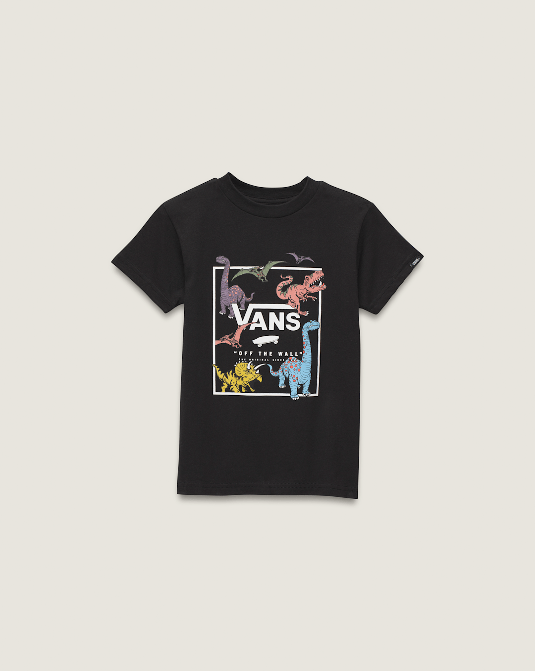 Little Kids Glow Dino T-Shirt in Black | Vans online