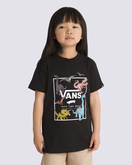 Little Kids Glow Dino T-Shirt in Black | Vans online