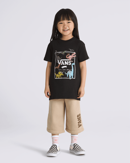 Little Kids Glow Dino T-Shirt in Black | Vans online