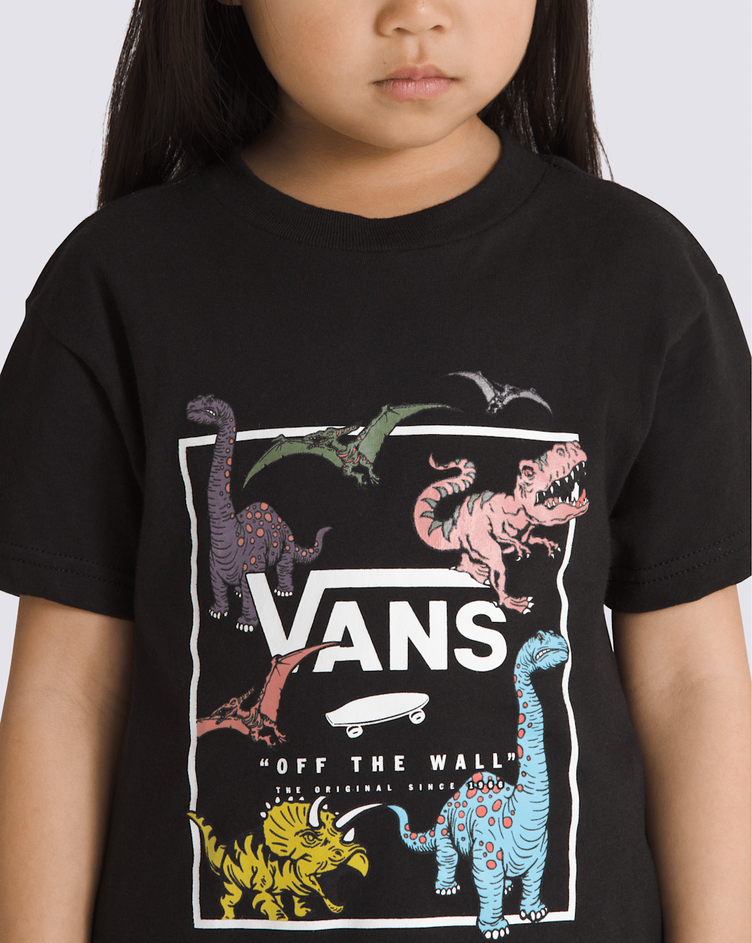 Little Kids Glow Dino T-Shirt in Black | Vans online