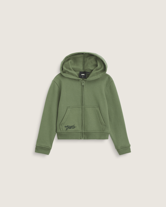 Little Kids Unicorn Zip Hoodie in Pine Forest Green | Vans near me