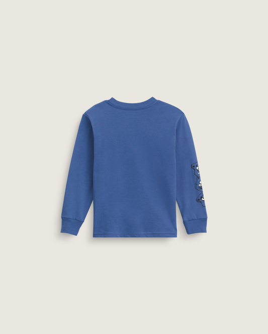 Little Kids Dizzy Bear Long Sleeve T-Shirt in True Navy Blue | Vans discount
