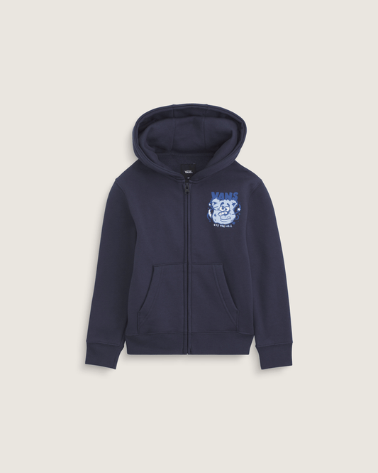 Little Kids Dizzy Bear Zip Hoodie in Parisian Night Blue | Vans near me