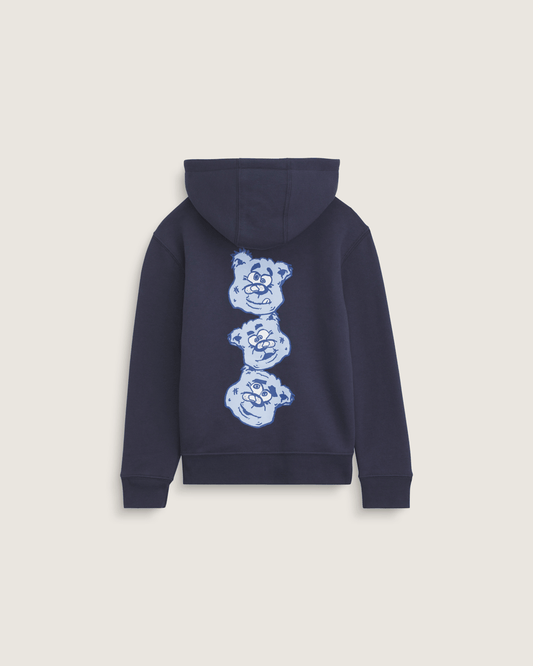 Little Kids Dizzy Bear Zip Hoodie in Parisian Night Blue | Vans near me