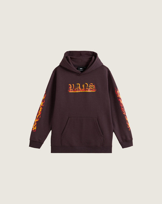 Little Kids Vans Inferno Pullover Hoodie in Dark Port Red | Vans on sale