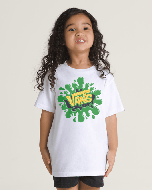 Little Kids Splat T-Shirt in White | Vans discount