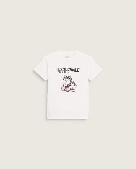 Little Kids Unicorn T-Shirt in Marshmallow White | Vans online