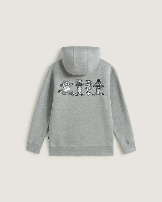 Little Kids Sk8 Posse Zip Hoodie in Cement Heather Grey | Vans near me