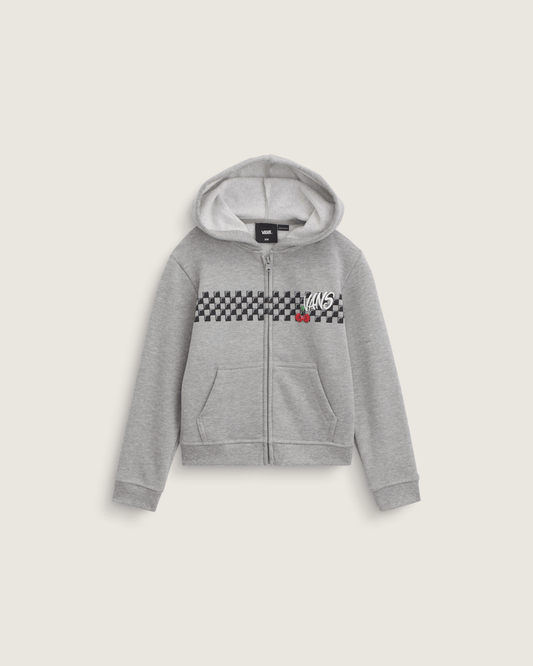 Little Kids Checker Cherries Pullover Hoodie in Cement Heather Grey | Vans sale