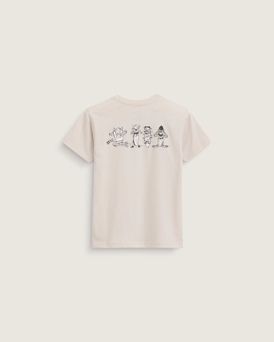 Little Kids Sk8 Posse T-Shirt in Taupe Mist Grey | Vans on sale